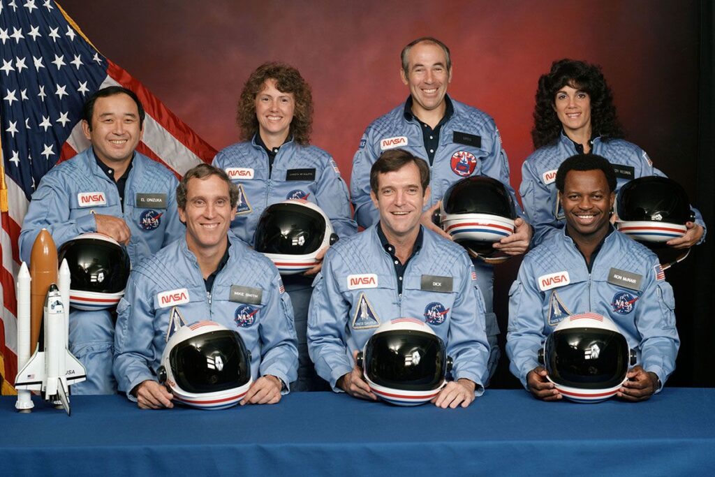 Posádka havarovaného raketoplánu Challenger