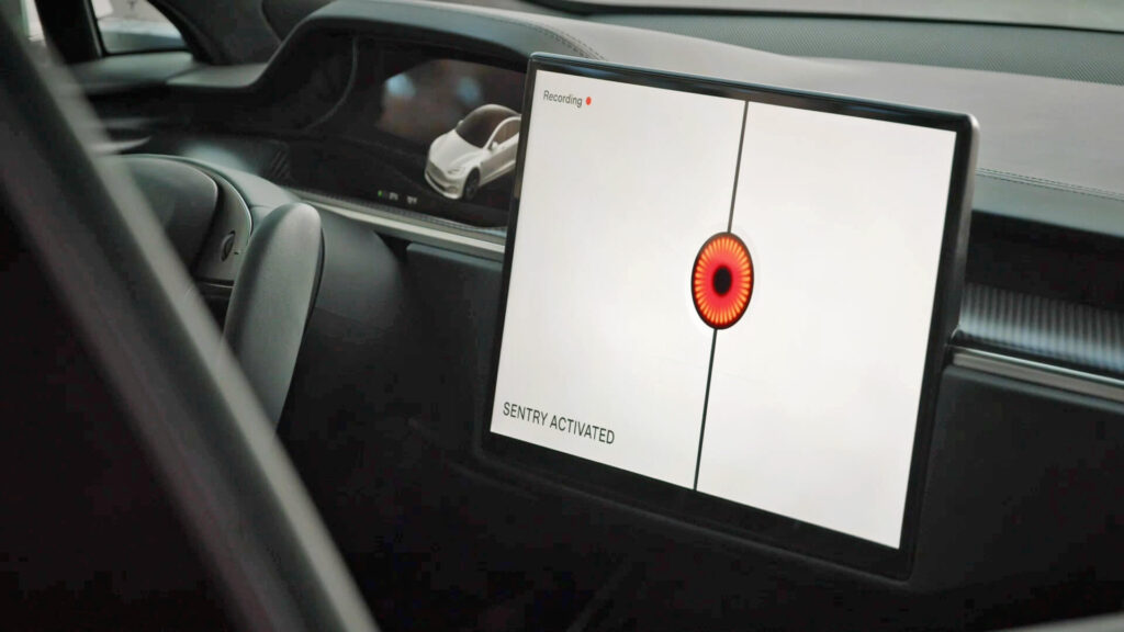 Sledovaci-rezim-Sentry-Mode | Venclíkovi.cz Režim sentry mode u Tesla model Y