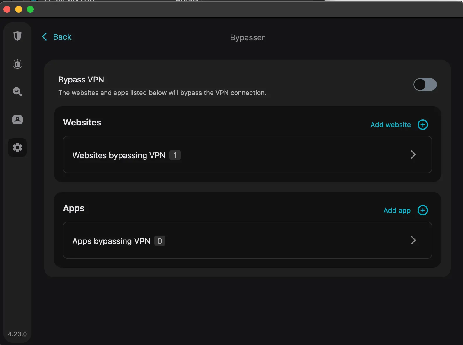 Bypasser | Venclíkovi.cz Nastavení funkce Bypasser v aplikaci Surfshark VPN pro vyloučení webů nebo aplikací z VPN připojení