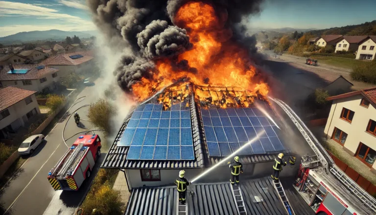 Solární panely na střeše: Požáry fotovoltaických elektráren