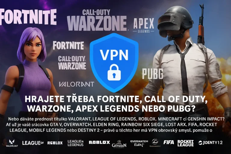 6 nejlepších VPN pro hraní her: Bez lagů a s nízkým pingem!