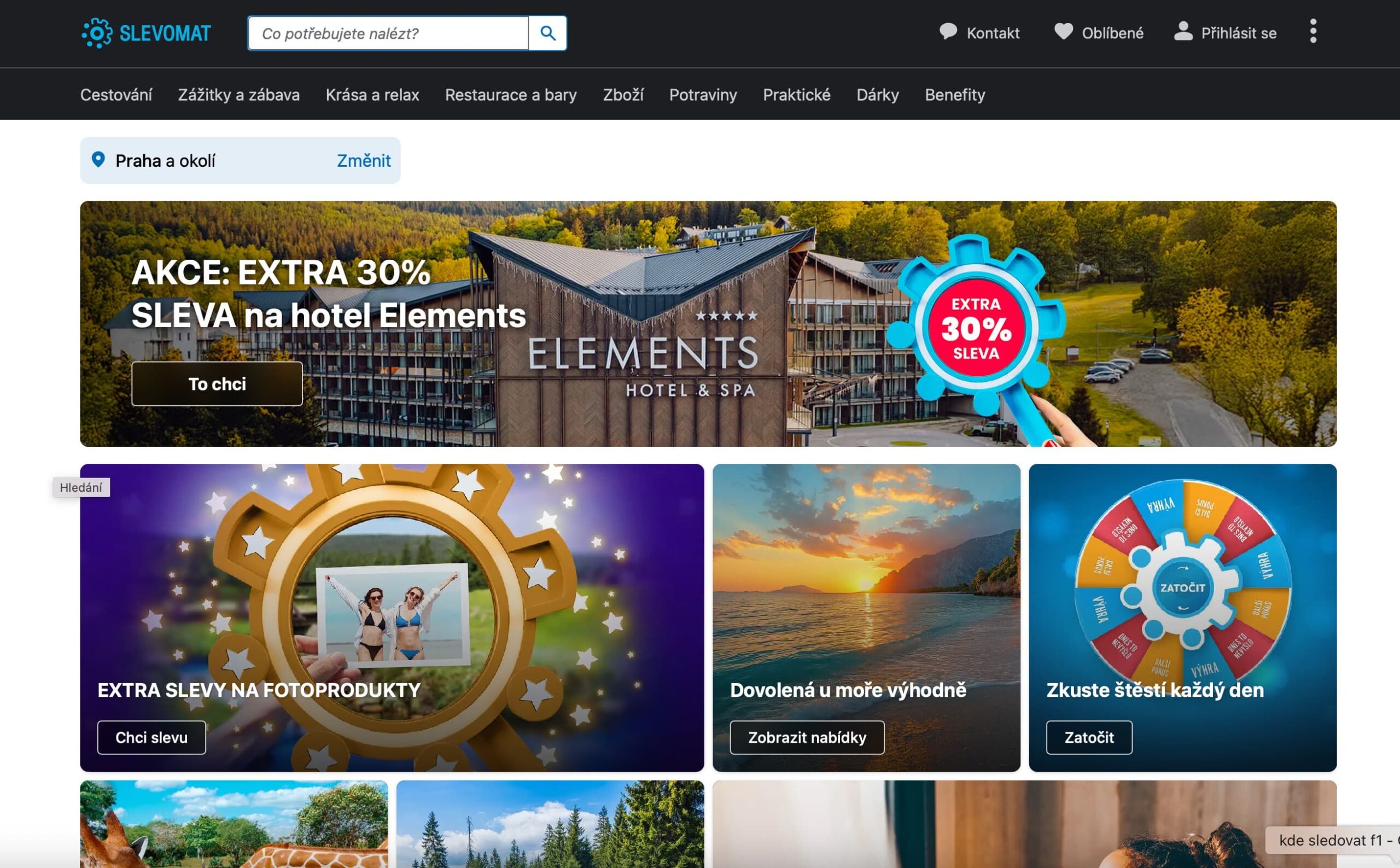 Slevomat – slevy na hotely, dovolené, zážitky a pobyty v Česku i zahraničí