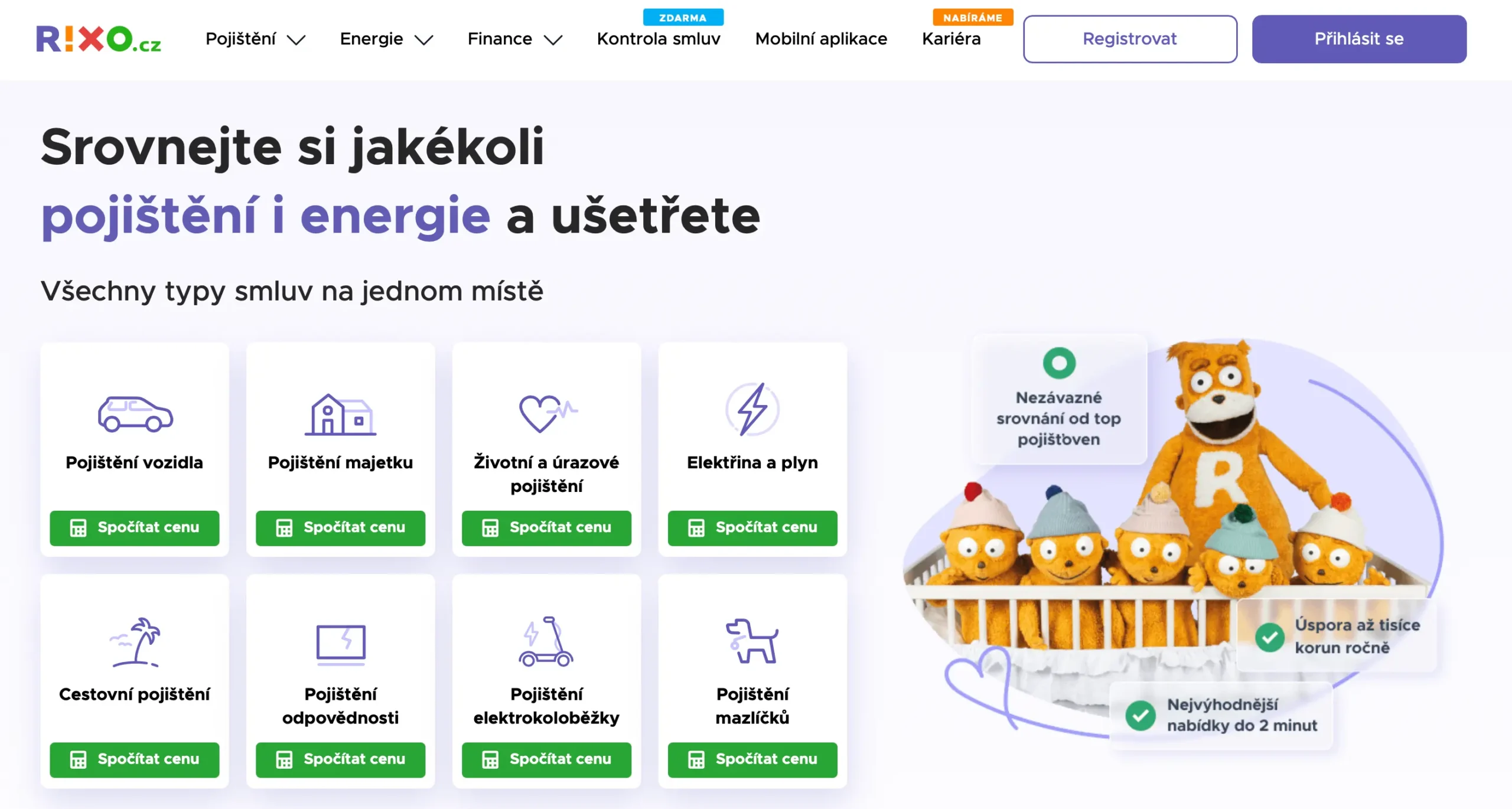 Srovnávač pojištění RIXO | Venclíkovi.cz Srovnávač pojištění RIXO