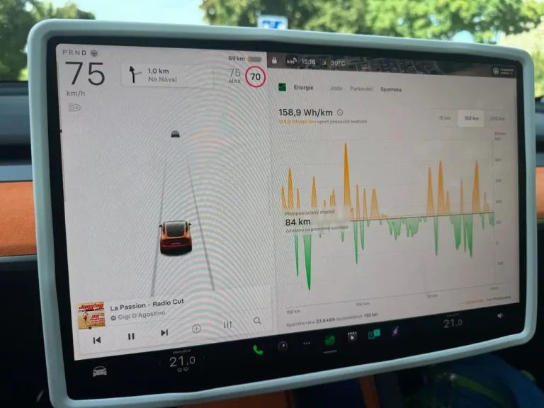 Nečekaně úsporná jízda Praha – Plzeň: 15,5 kWh/km s Teslou Y