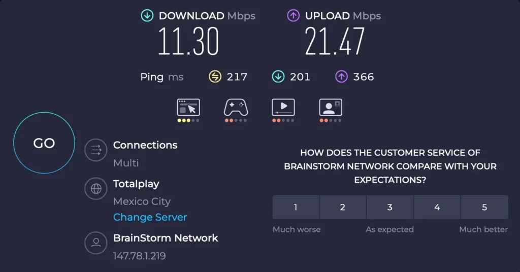 Měření rychlosti Oyster na vzdálené servery Mexiko ztráta rychlosti je propastná | Venclíkovi.cz