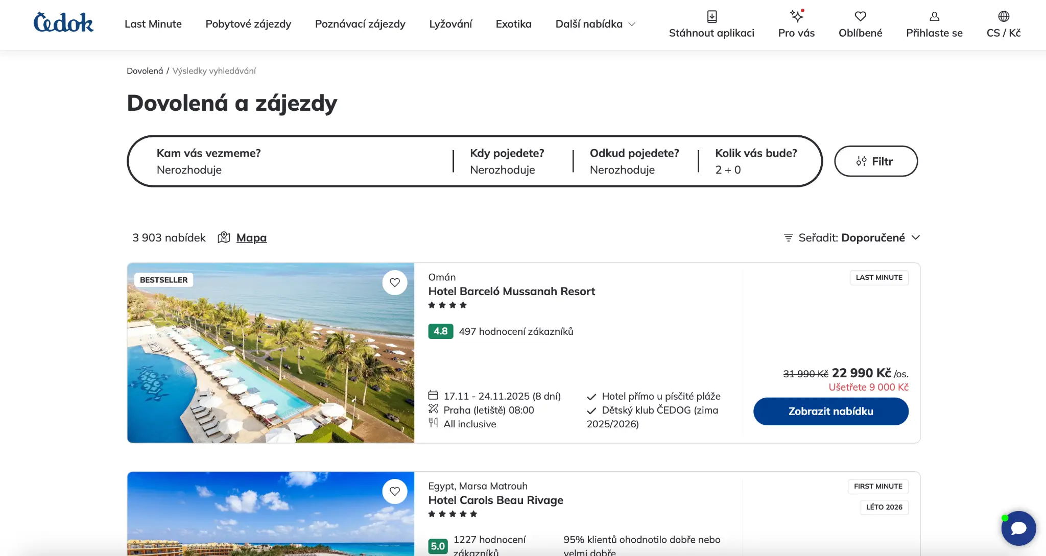 Luxusní hotel Barceló Mussanah Resort v Ománu s palmami a bazénem hned u pláže