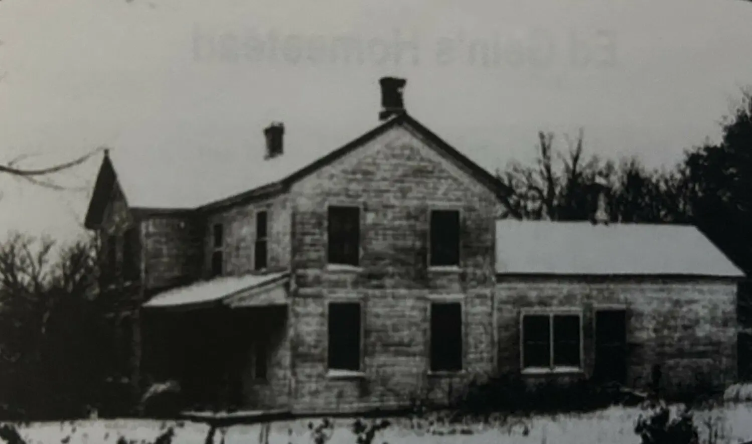 Dům Edwarda Geina na farmě u Plainfieldu, kde byly odhaleny jeho zločiny