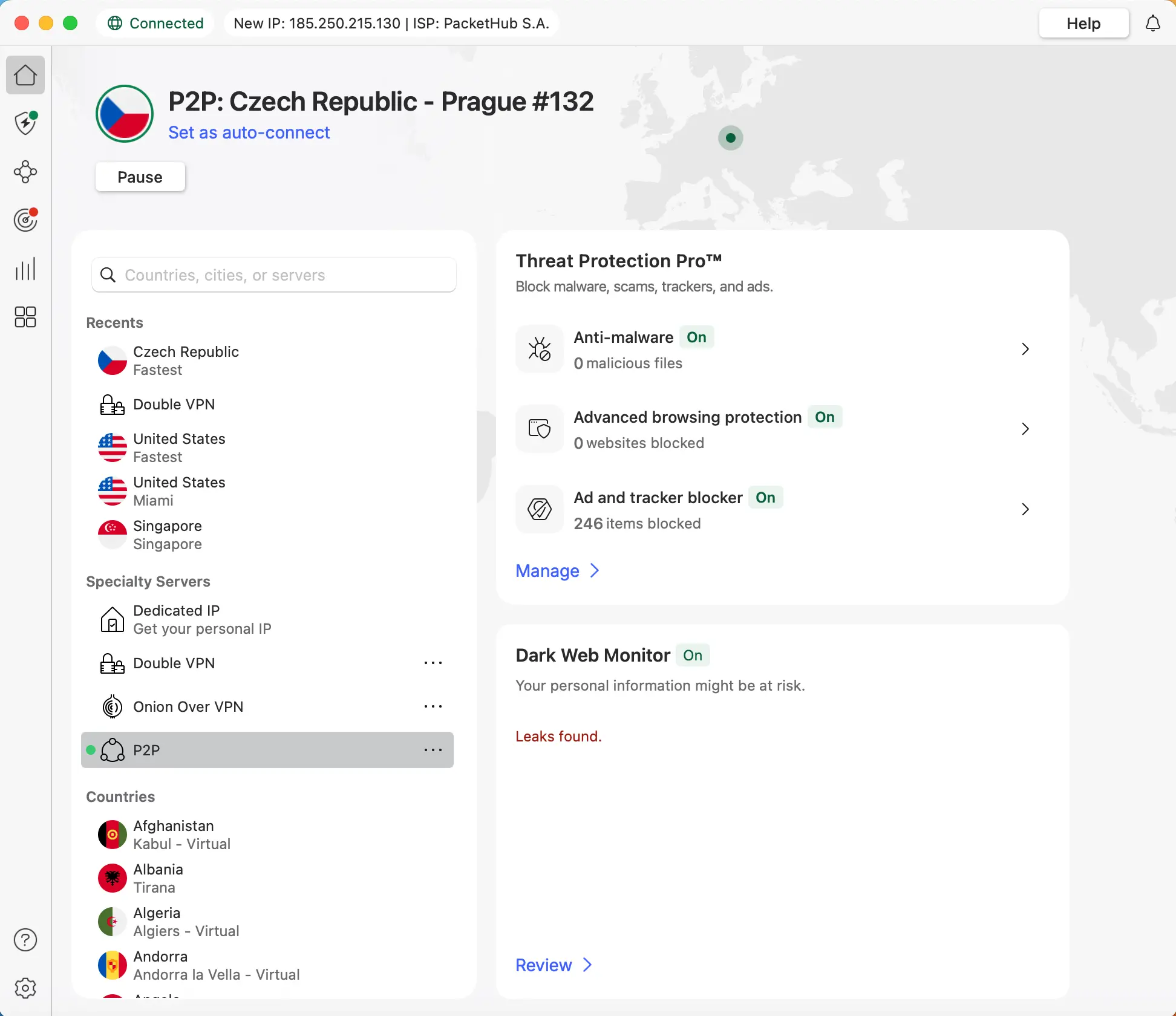 NordVPN aplikace pro MacOS | Venclíkovi.cz
