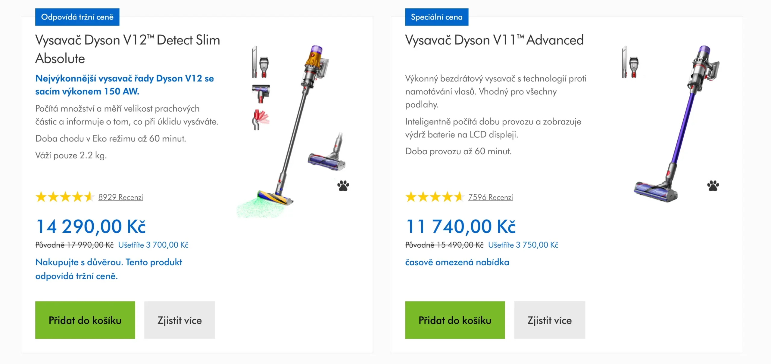 Nejprodávanější bezkabelové vysavače Dyson – aktuální Black Friday nabídka na modely V12 a V11.