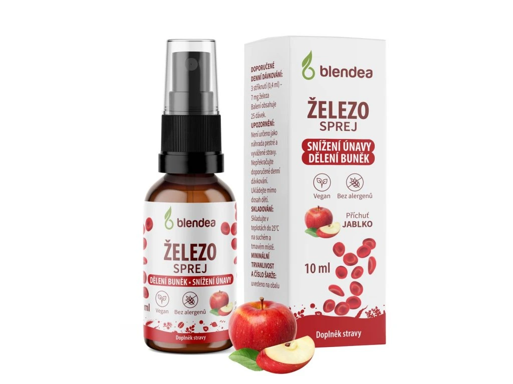 Blendea Železo Sprej s příchutí jablka, balení 10 ml