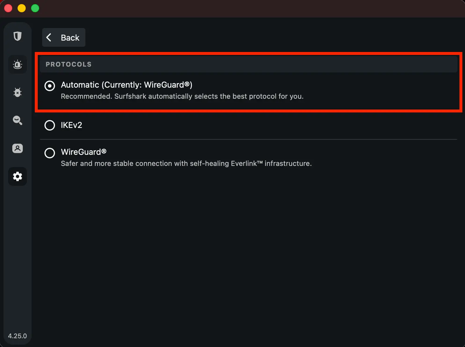 Výběr protokolu u SurfShark na WireGuard | Venclíkovi.cz Manuální výběr protokolu WireGuard v SurfShark – spolehlivé nastavení pro odblokování OnePlay mimo Česko