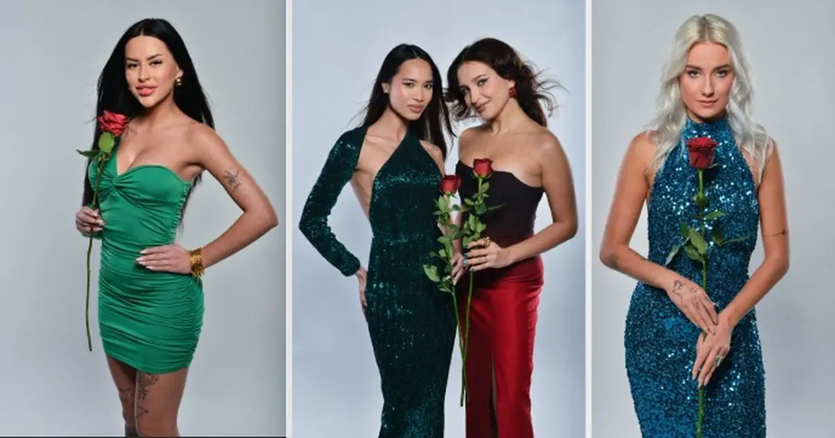 bachelor ucastnice | Venclíkovi.cz Soutěžící z Bachelor Česko 2025 pózují s růžemi ve večerních šatech