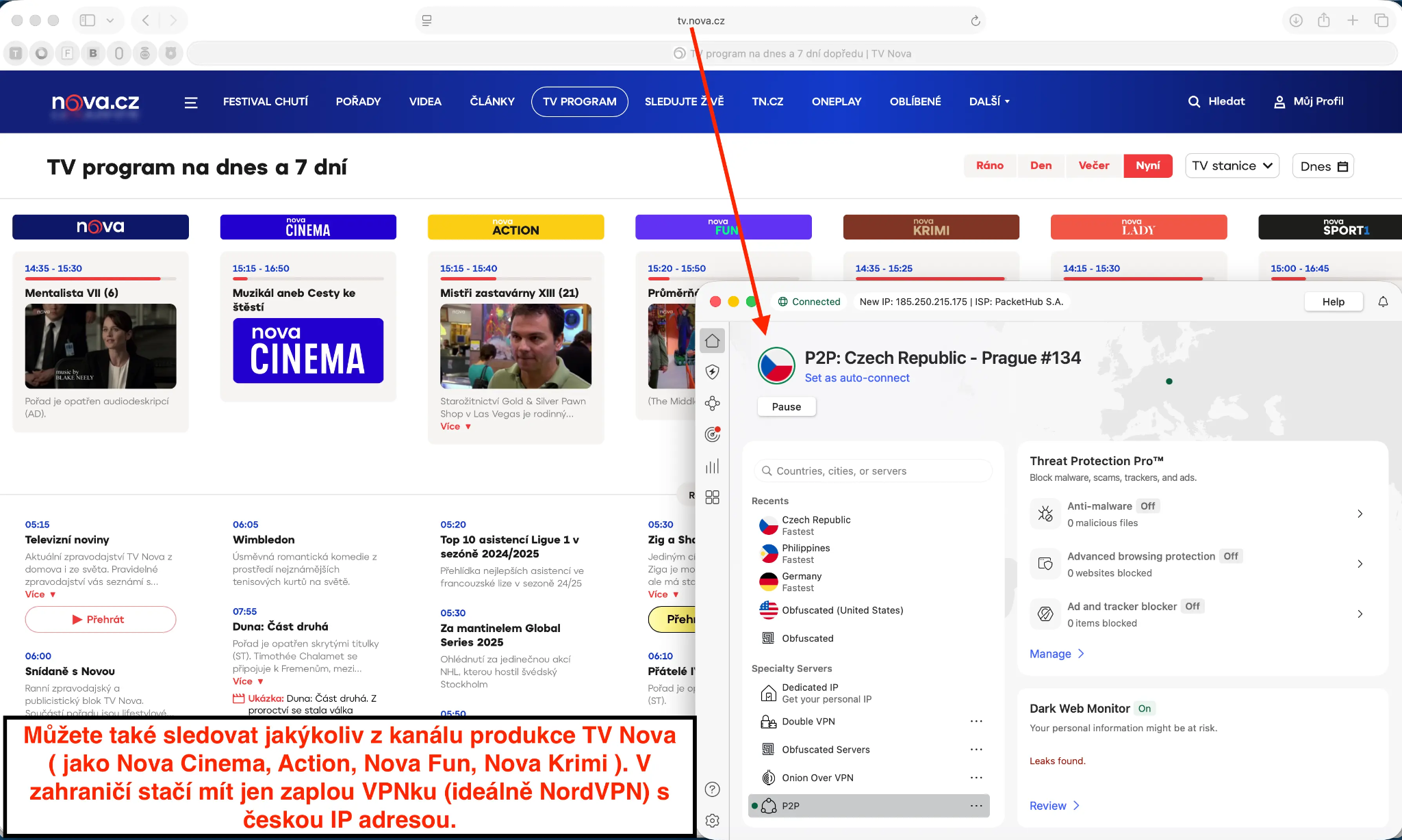 08_TV_program_s_vpn-CZ | Venclíkovi.cz TV program TV Nova funguje ze zahraničí s českou VPN