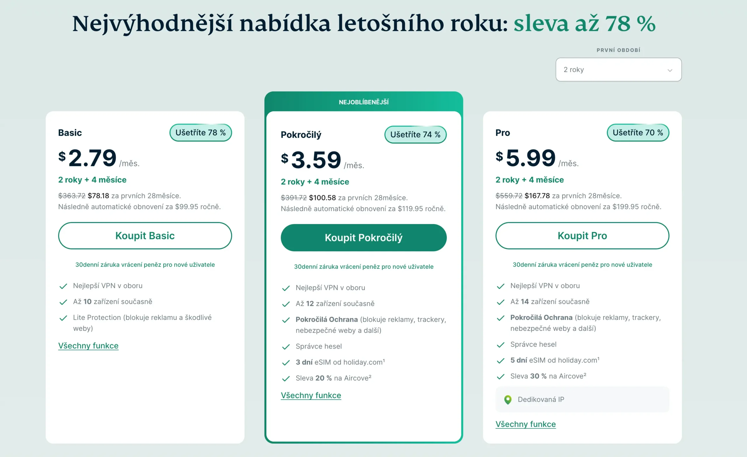 Ceník ExpressVPN 2026 se slevou | Venclíkovi.cz Srovnání všech tarifů ExpressVPN. sleva až 78 % v roce 2026