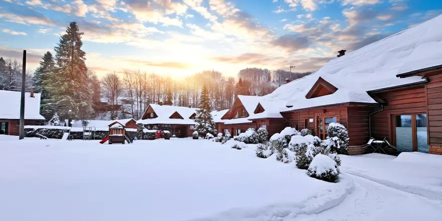 Dolina | Venclíkovi.cz Resort Dolina Leśnicy v zimním zasněženém prostředí