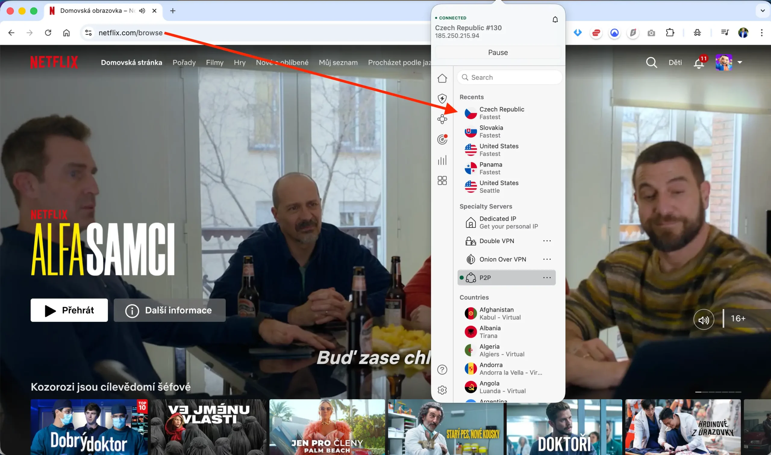 NordVPN Netflix česká knihovna | Venclíkovi.cz Netflix s českou knihovnou přístupný přes NordVPN po připojení na český server v aplikaci