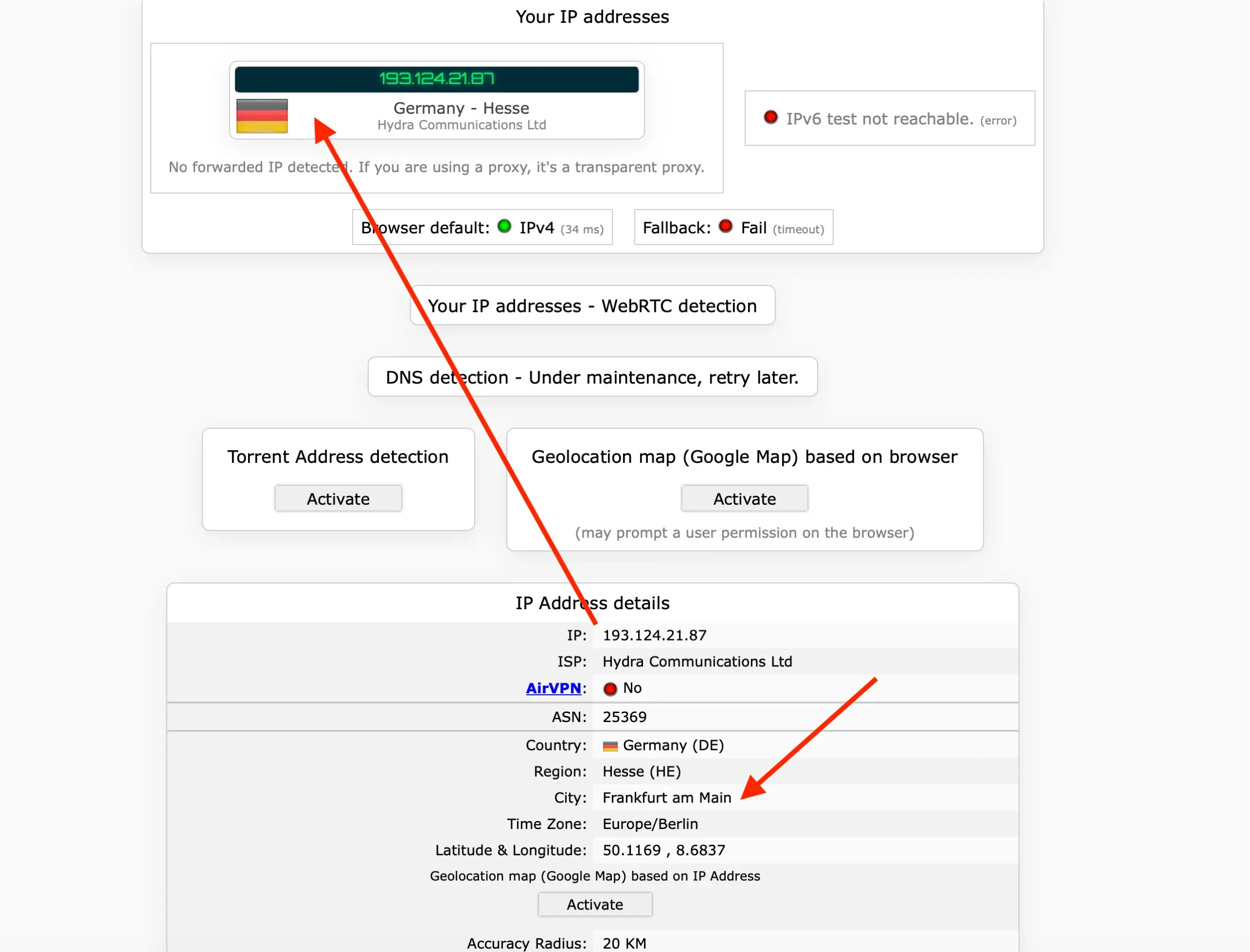 Ověření IP adresy Nemecko | Venclíkovi.cz
