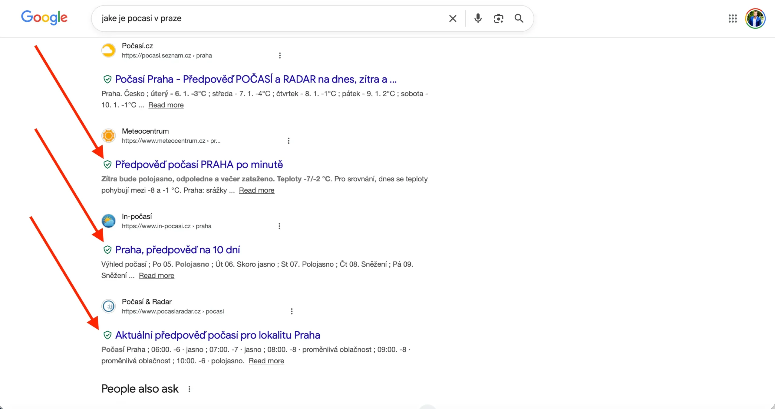 Threat Protection Pro - Search results safety indicator | Venclíkovi.cz Zvýraznění bezpečných a rizikových webů ve výsledcích vyhledávání díky Threat Protection Pro