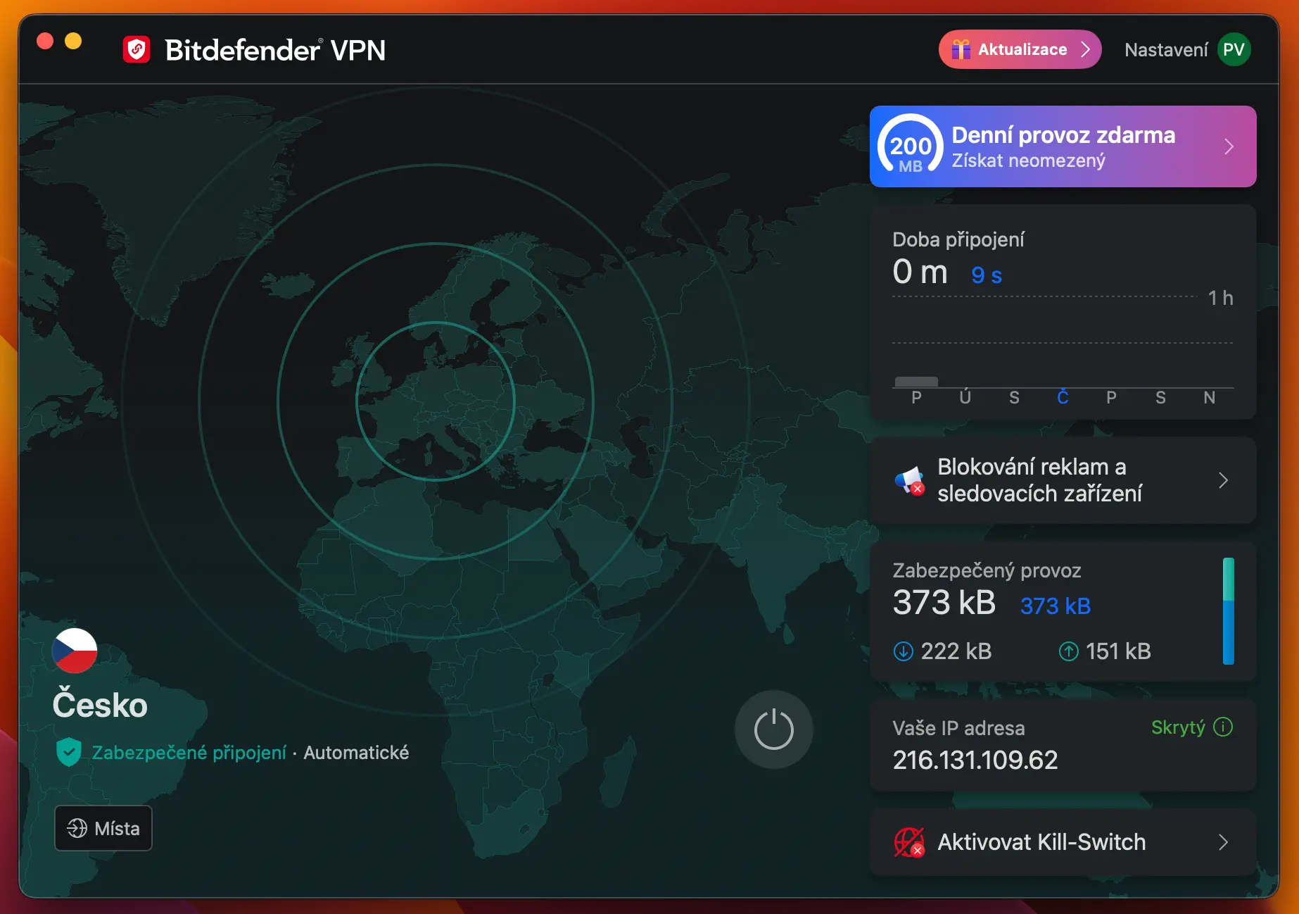 Bitdefender VPN pro MacOS | Venclíkovi.cz
