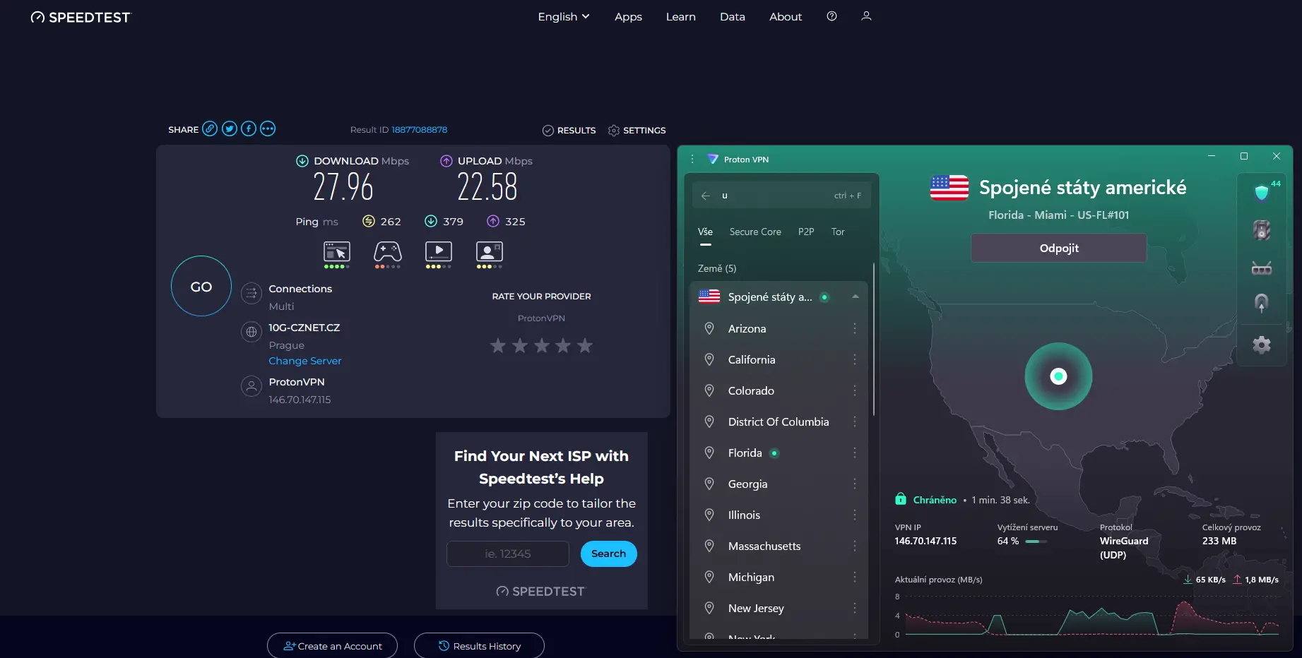 ProtonVPN_10_USA Miami Florida US-FL101 | Venclíkovi.cz