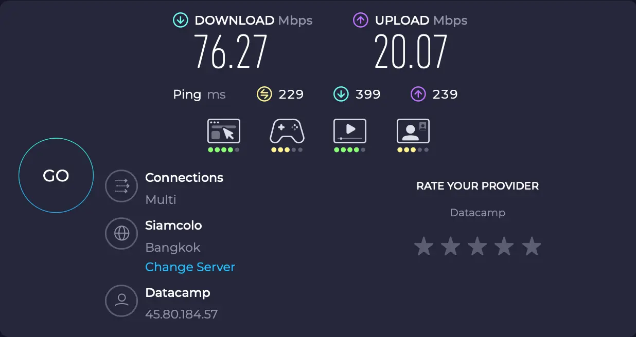 Thanjsko bankok NordVPN server | Venclíkovi.cz Speedtest NordVPN Bangkok – download 76,27 Mbps, ping 229 ms