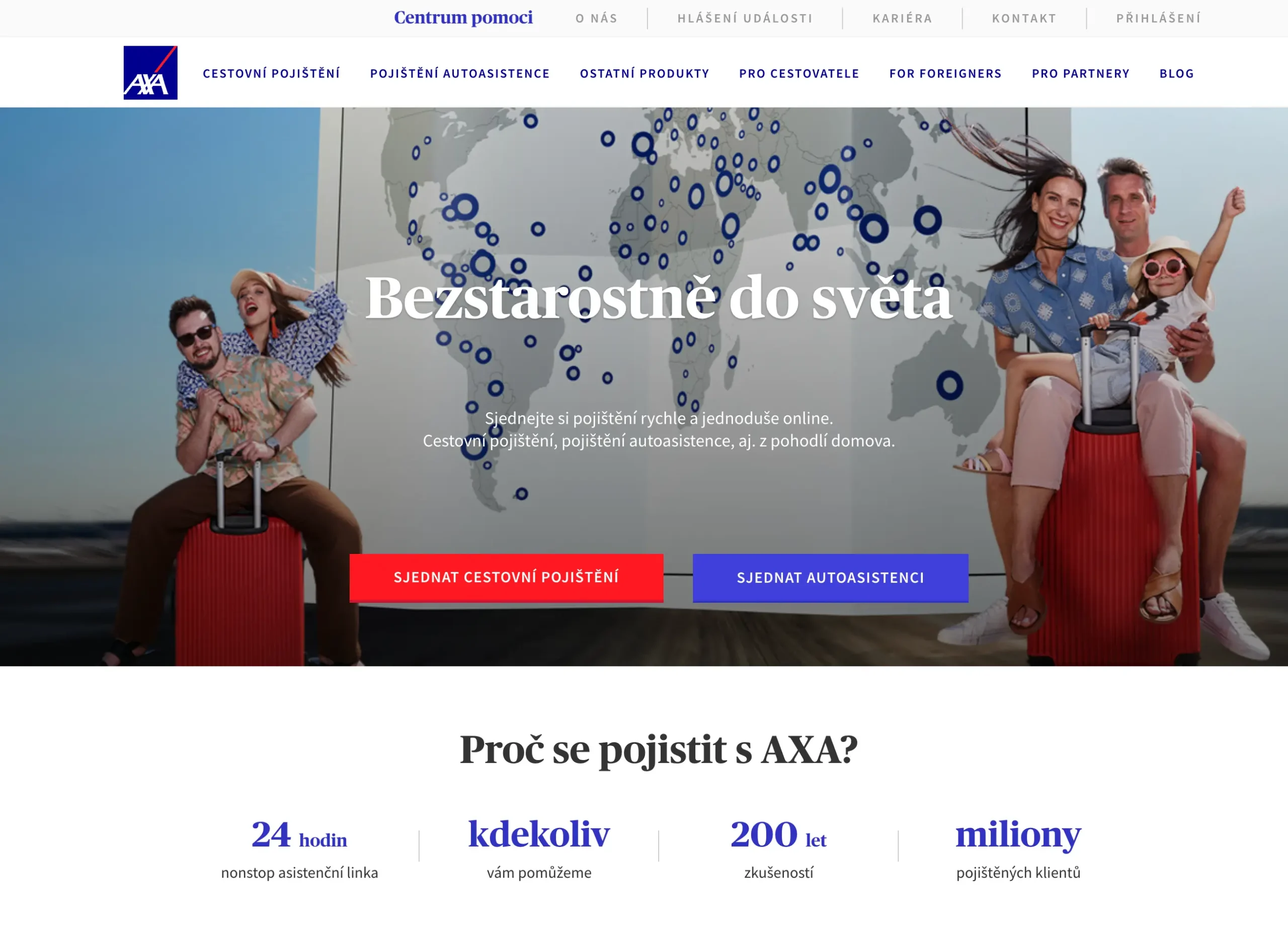 Web AXA Assistance | Venclíkovi.cz