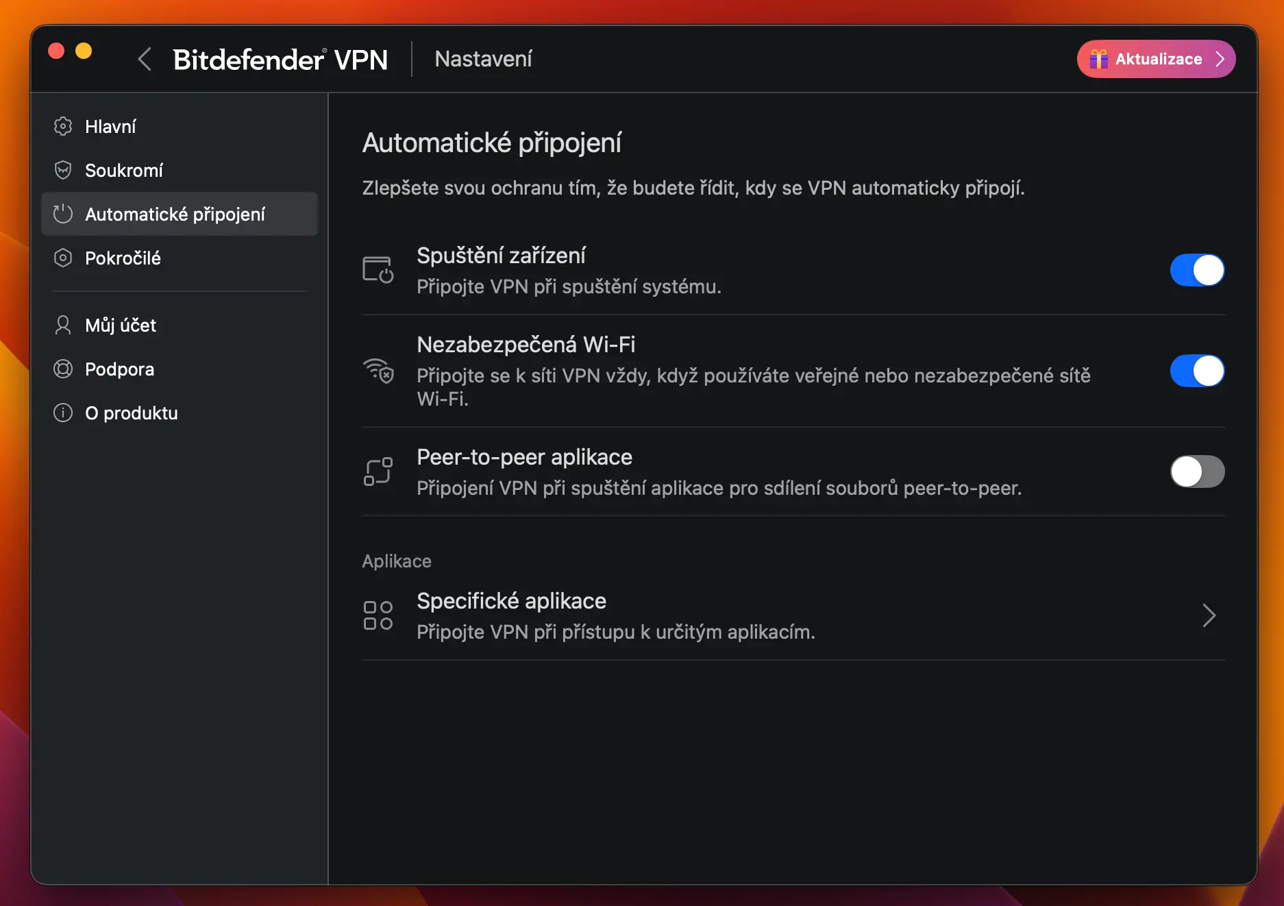 bitdefender-vpn-automaticke-pripojeni-nastaveni | Venclíkovi.cz