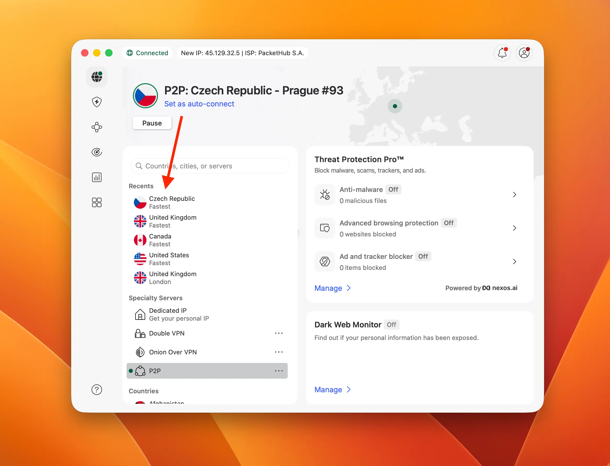 nordvpn-czech-republic-pripojeni | Venclíkovi.cz Připojení k českému serveru přes NordVPN pro sledování ČT Sport v zahraničí