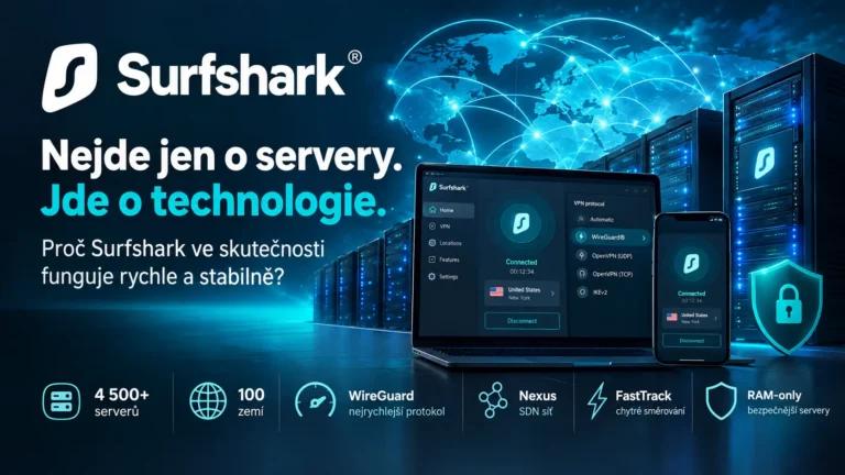 Surfshark VPN: Kolik má serverů, technologie a proč je tak rychlý?