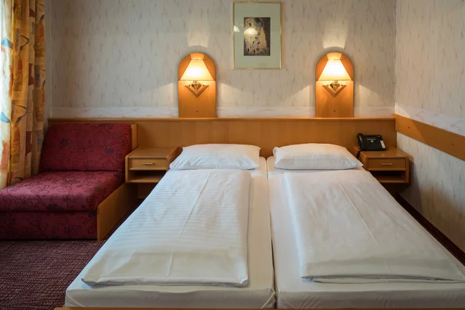 Pokoj hotelu Admiral ve Vídni