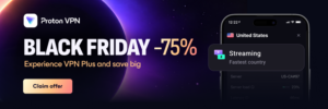 ProtonVPN spouští Black Friday 2026: Nejnižší cena roku se slevou 75 %