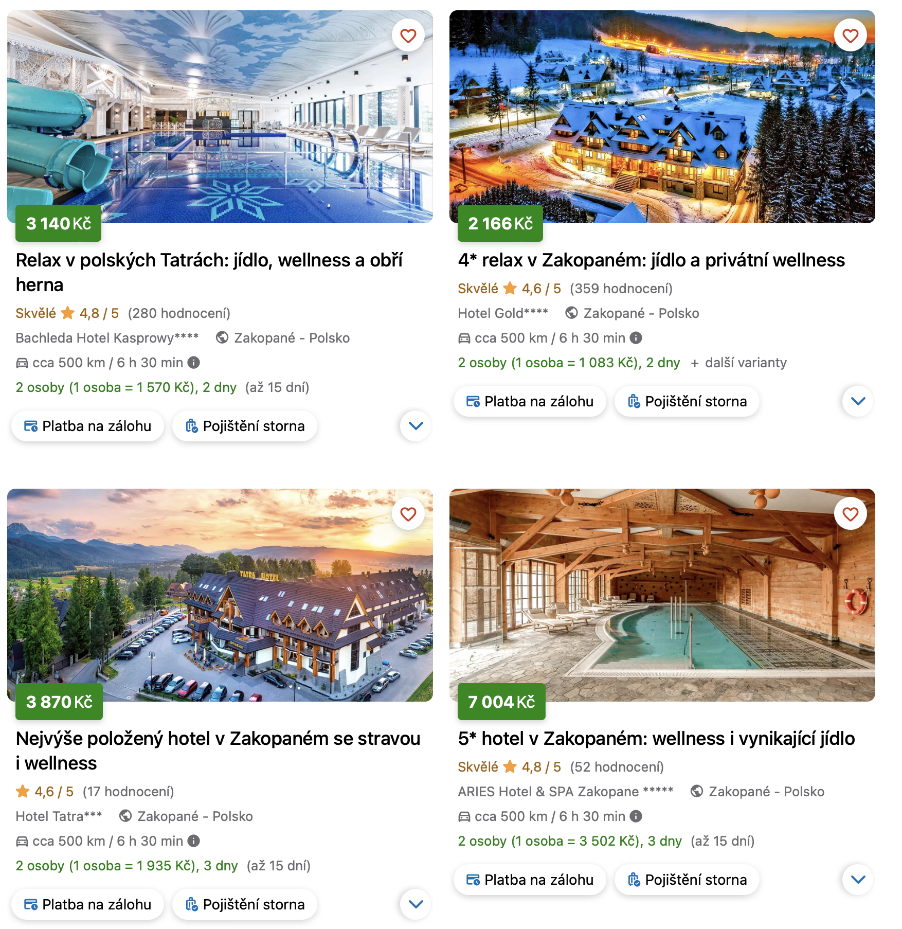 Nejlepší hotely v Zakopaném s wellness, saunou a kouzelnou horskou atmosférou přímo v srdci Tater.